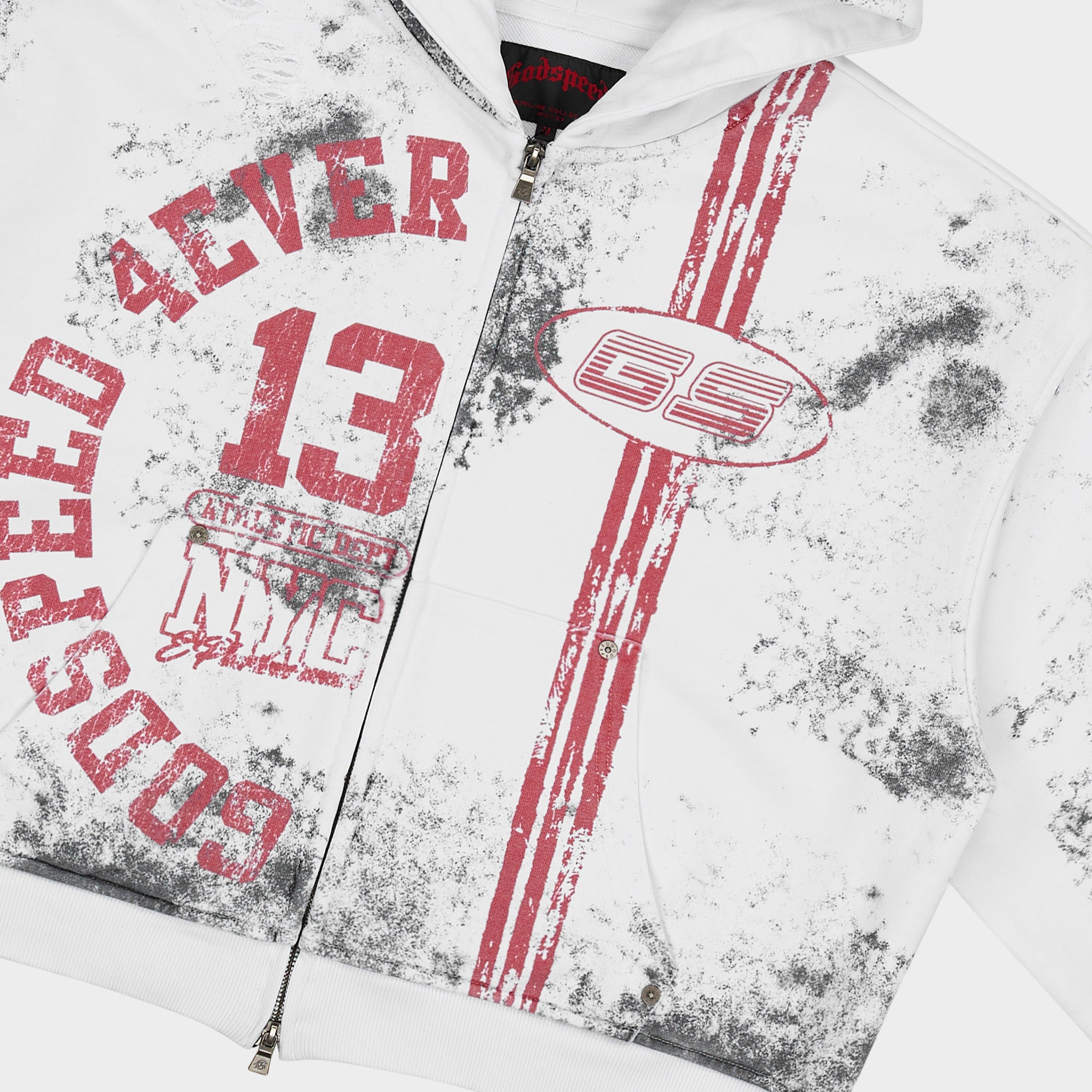 GODSPEED NEW YORK - Roadster Zip Hoodie (Dirty White)