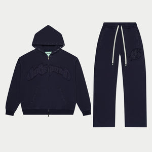 Symmetric Studded Set (Navy)