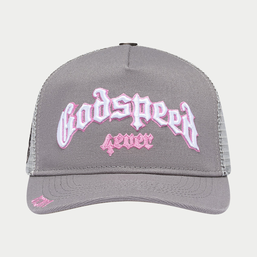 GS Forever Trucker Hat (Grey/Pink)