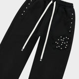 Symmetric Studed Sweatsuit V2 (Black VVS💎)