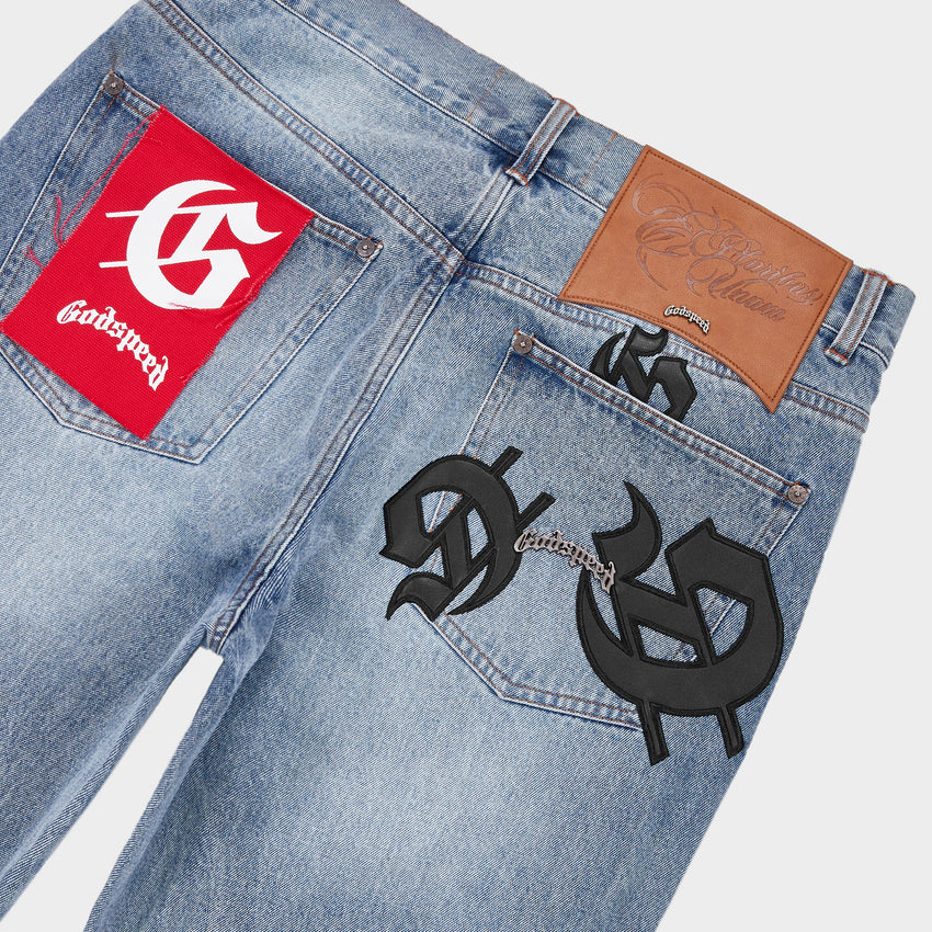 Scattered GS Logo Denim (Blue Wash)