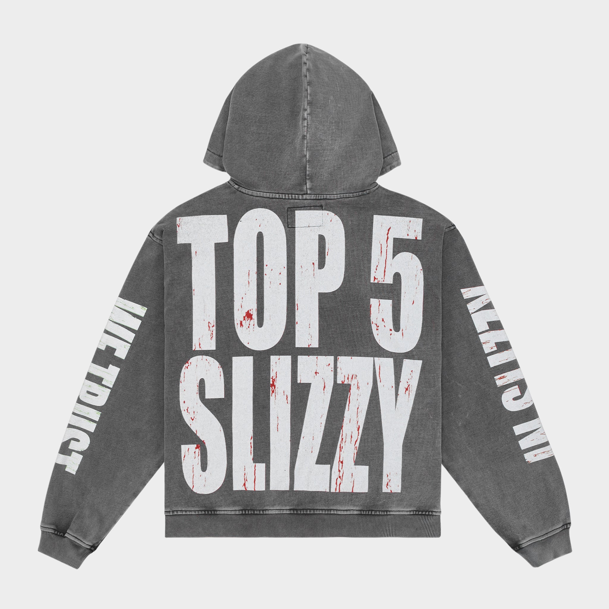 GODSPEED NEW YORK - Top 5 Slizzy VVS Hoodie (Grey Wash)