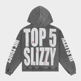 Top 5 Slizzy VVS Hoodie (Grey Wash)