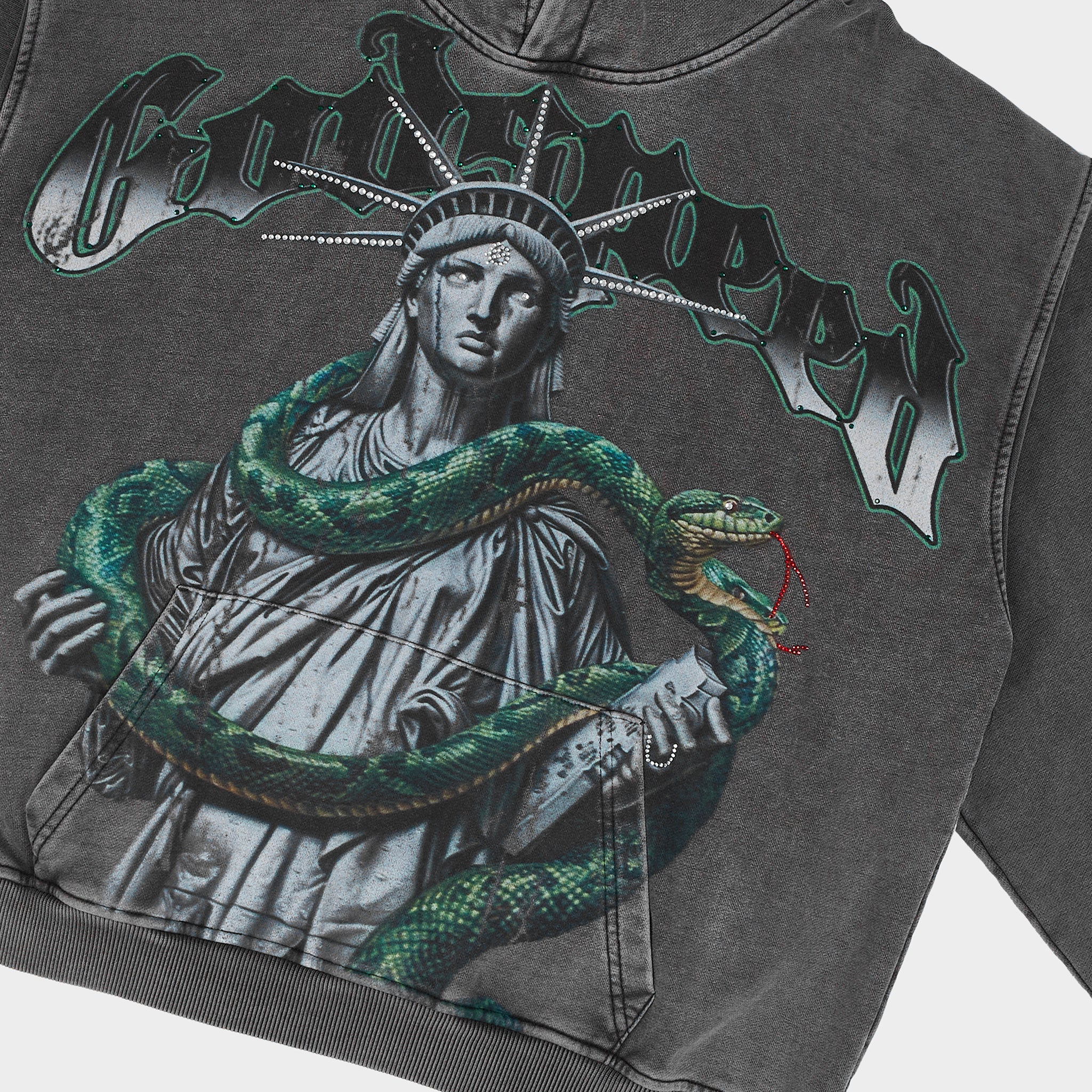GODSPEED NEW YORK - Top 5 Slizzy VVS Hoodie (Grey Wash)