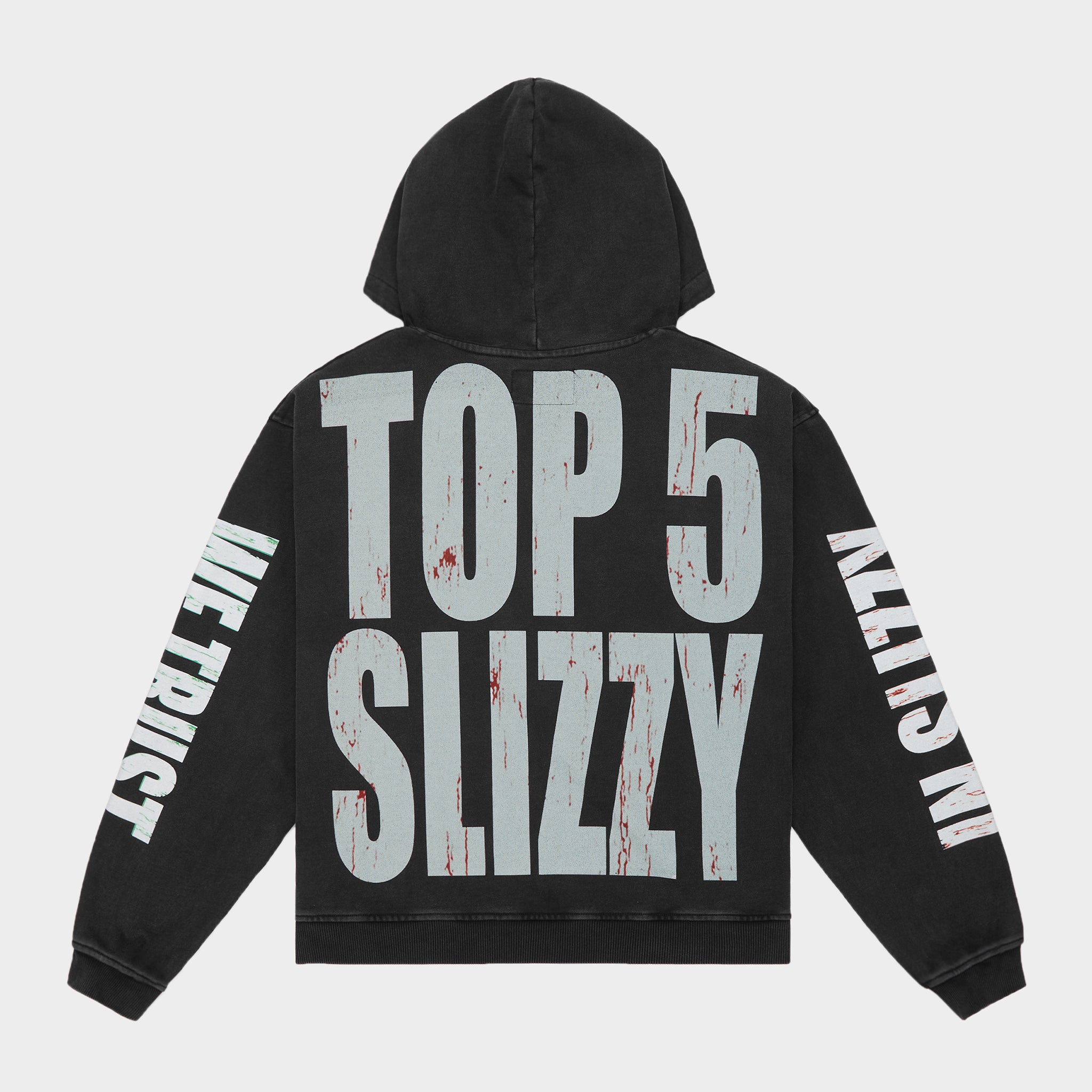 GODSPEED NEW YORK - Top 5 Slizzy VVS Hoodie (Black Wash)