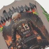 Biker Nation T-Shirt (Stone Grey)