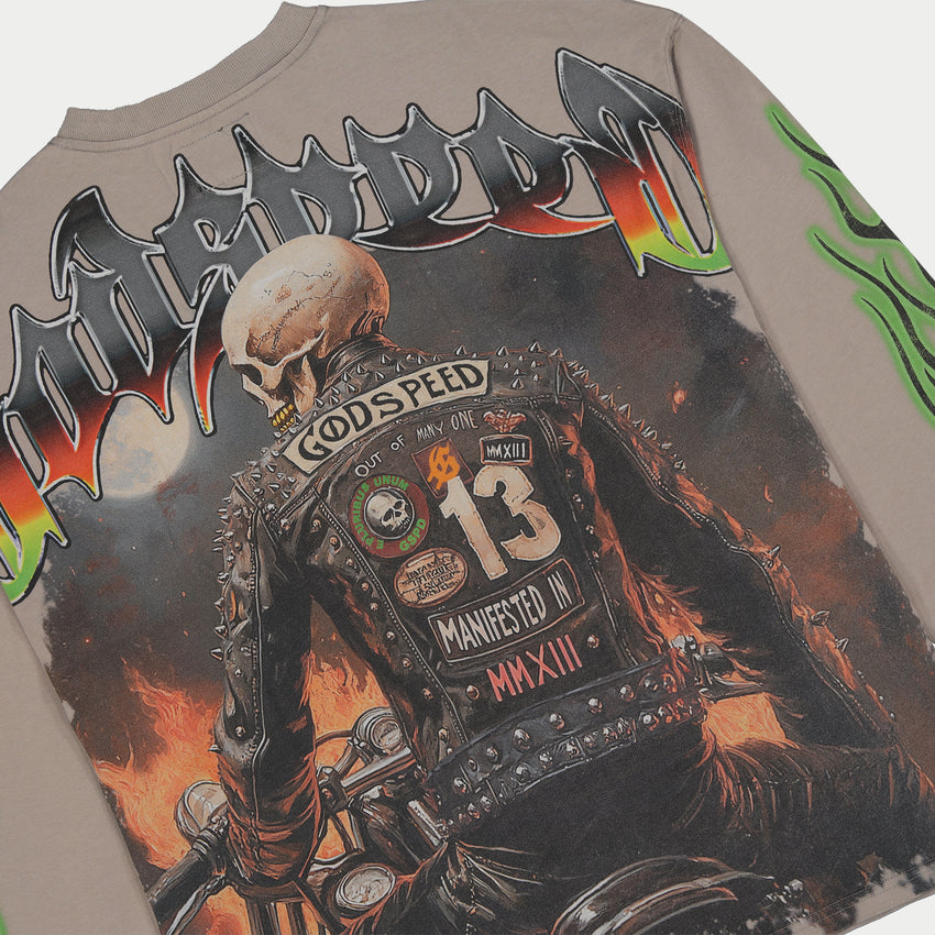 Biker Nation T-Shirt (Stone Grey)