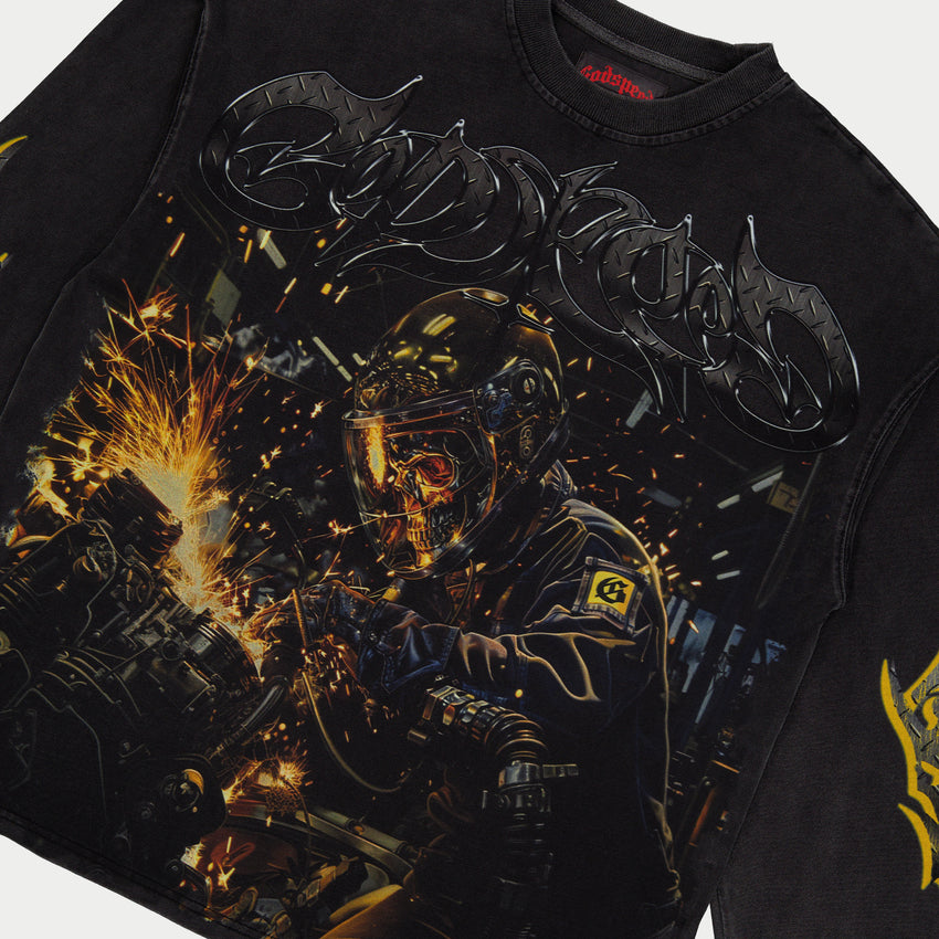 Steel Sharpens Steel LS (Grey Wash)