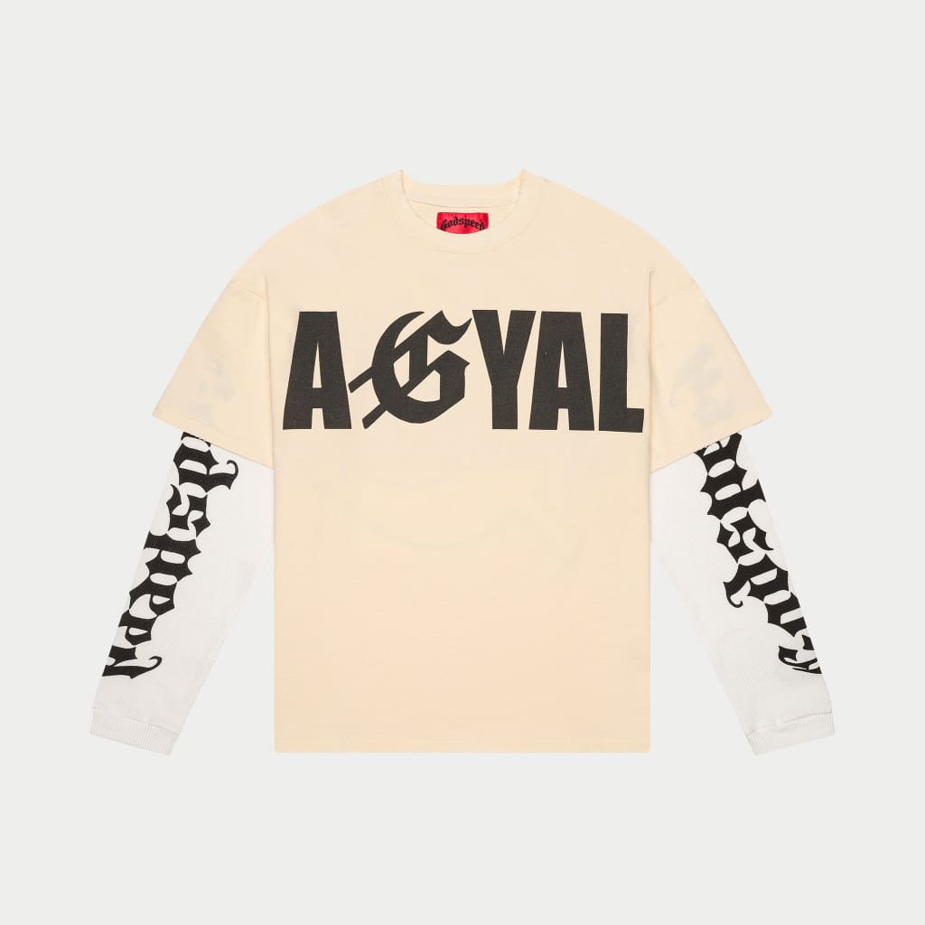 AGYAL Layered T-Shirt (Bone) - T-Shirt