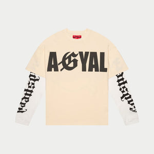 AGYAL Layered T-Shirt (Bone) - T-Shirt