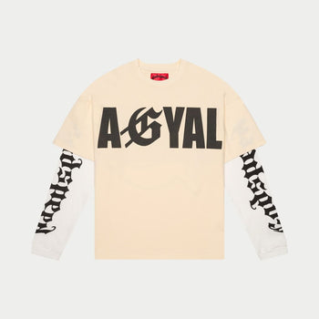 AGYAL Layered T-Shirt (Bone) - T-Shirt