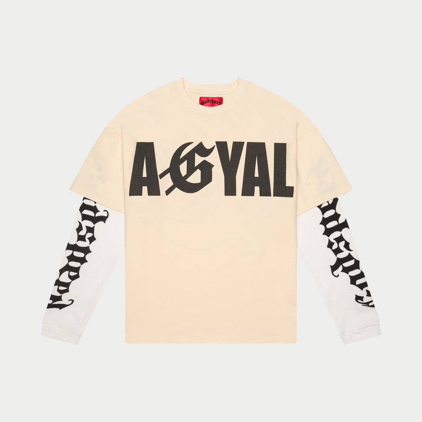 AGYAL Layered T-Shirt (Bone) - T-Shirt