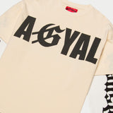 AGYAL Layered T-Shirt (Bone) - T-Shirt