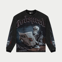 ブラック Washed Shotgun Tシャツ Men's T-shirt with splashed-effect logo | Black | Diesel
