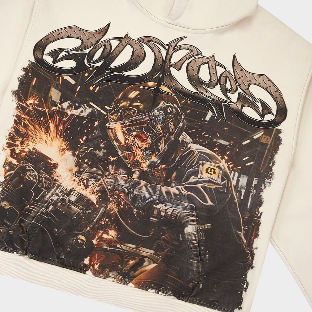 Steel Sharpens Steel Hoodie (Bone) - T-Shirt