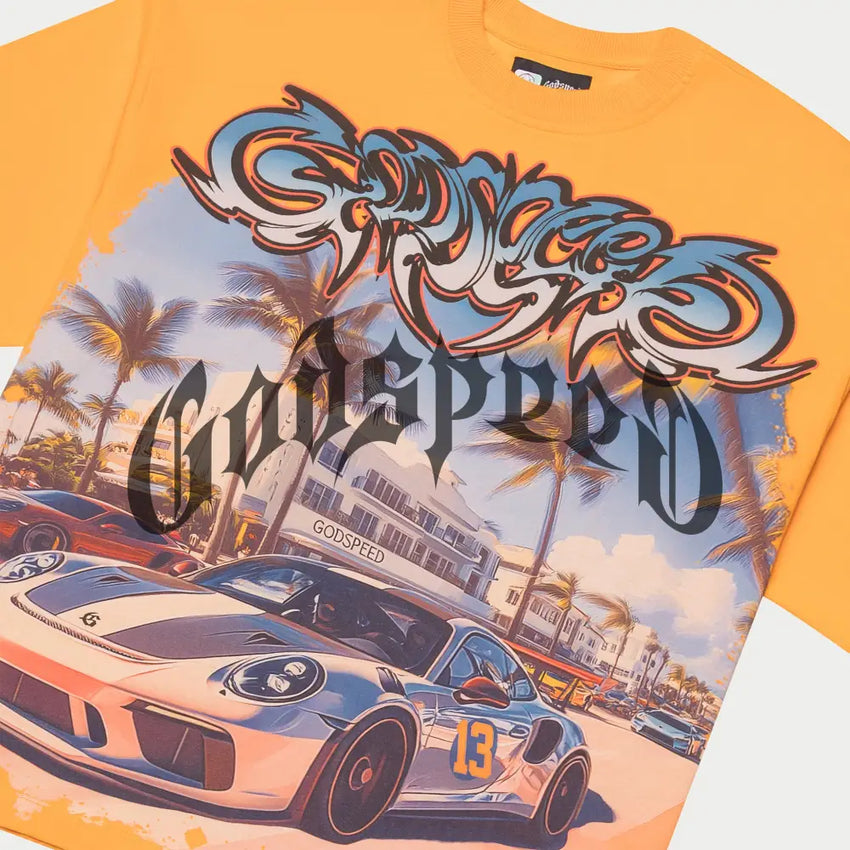 Car Meet Miami (Yellow Wash) T-Shirt
