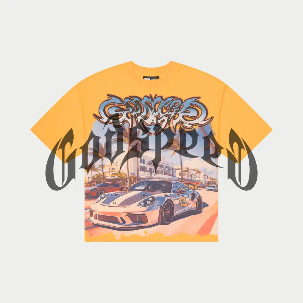 Car Meet Miami (Yellow Wash) T-Shirt
