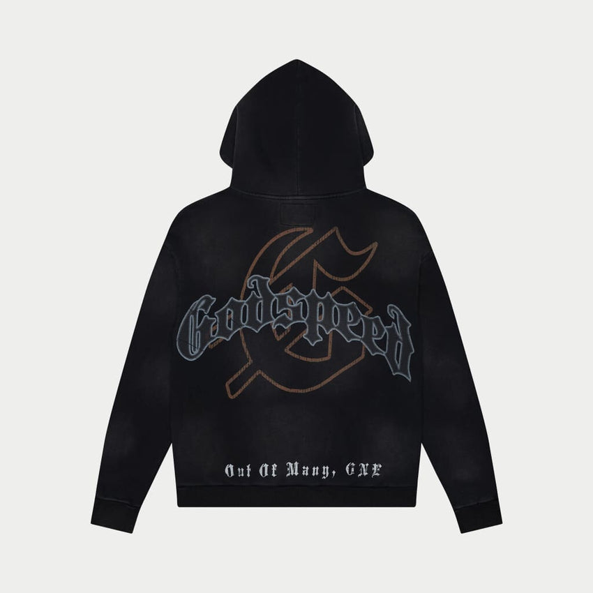 Chrome Seduction Hoodie (Black Wash) - T-Shirt