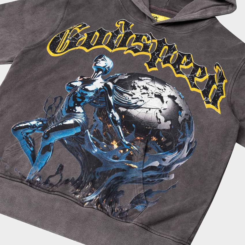 Chrome Seduction Hoodie (Grey) - T-Shirt