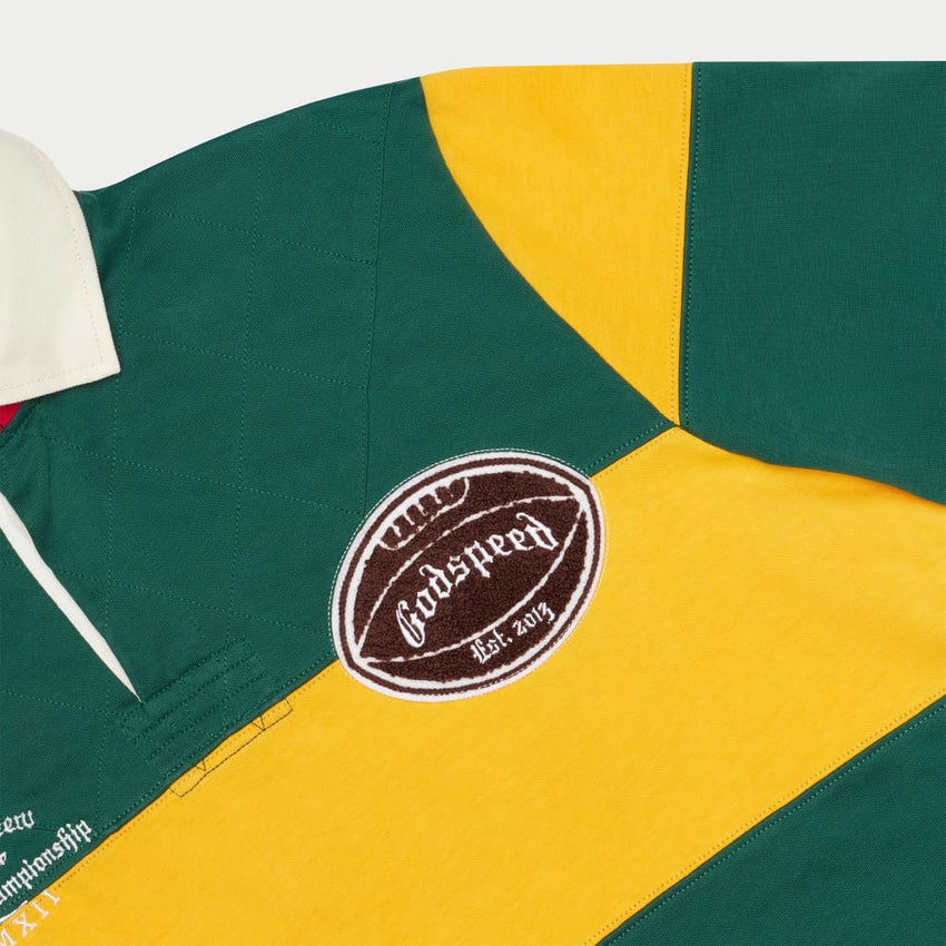 Classic Field Rugby Shirt (GREEN YELLOW)
