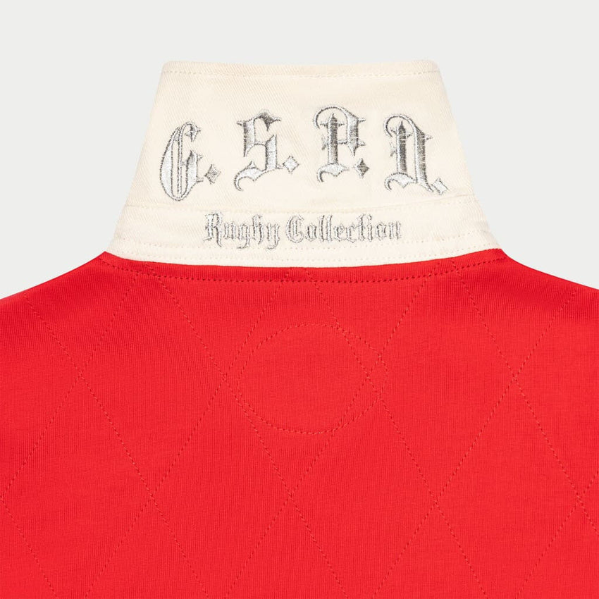 Classic Field Rugby Shirt (RED WHITE)