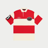 Classic Field Rugby Shirt (RED WHITE)