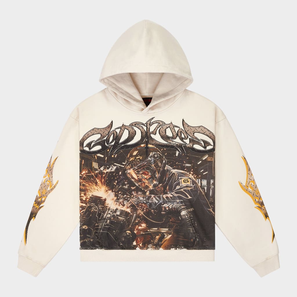 Steel Sharpens Steel Hoodie (Bone) - T-Shirt
