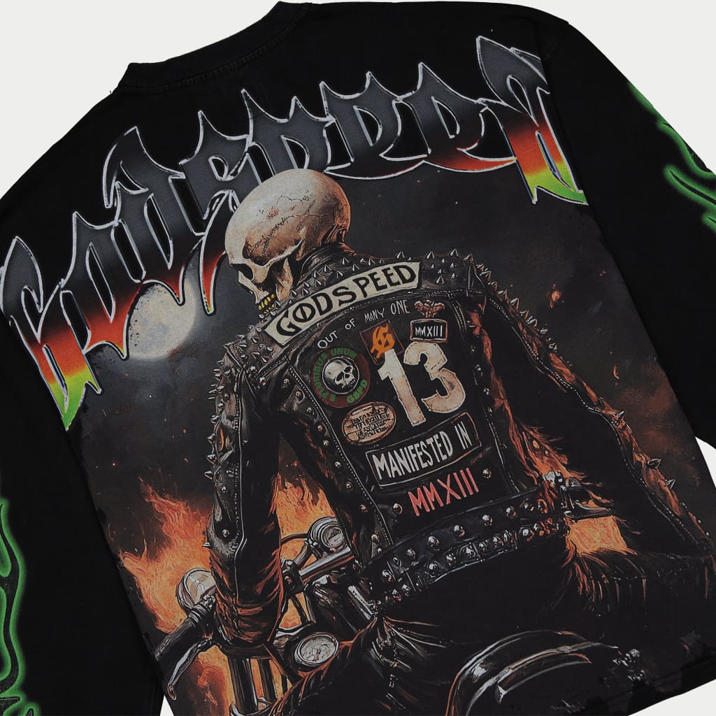 Biker Nation T-Shirt (Black Wash) - T-Shirt