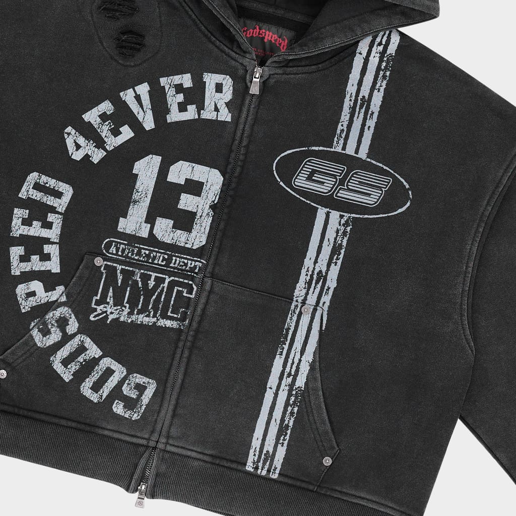 GODSPEED NEW YORK - Roadster Zip Hoodie (Black)