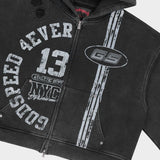 Roadster Zip Hoodie (Black) - T-Shirt