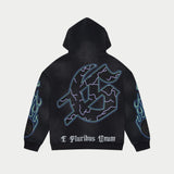 Extra Terrestrial V2 Hoodie (Black Wash) - T-Shirt