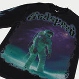 Extra Terrestrial V2 Long Sleeve (Black Wash) - T-Shirt