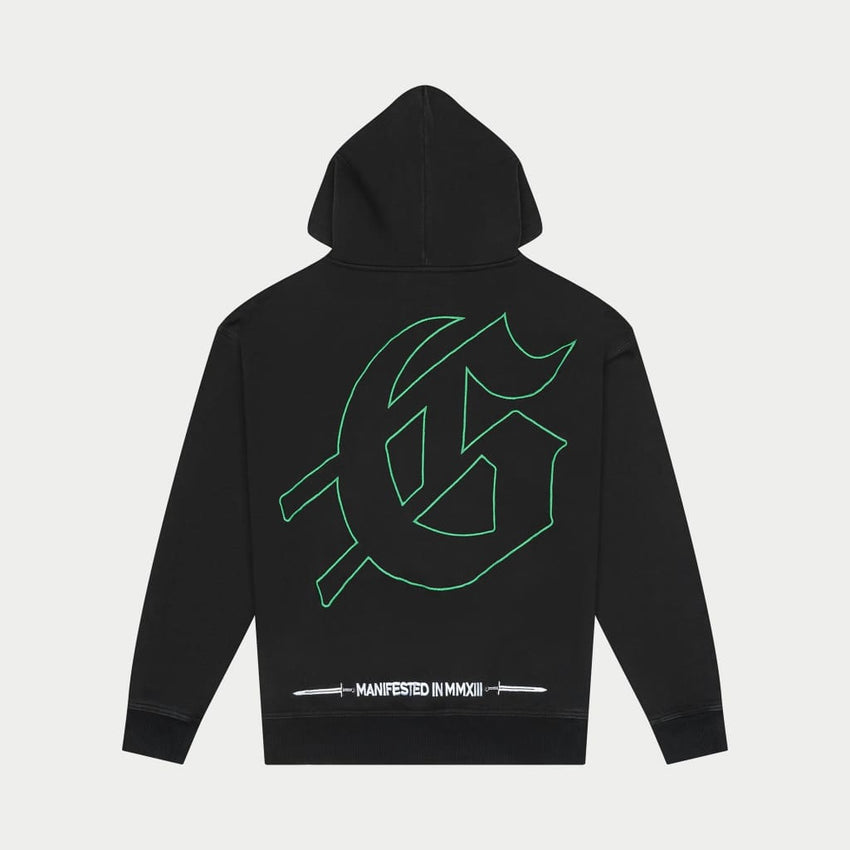 F.T.D Embroidered Hoodie (Black) - T-Shirt