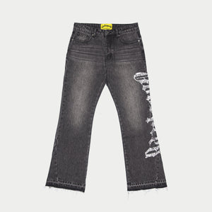 OG Logo Flared Denim (Grey Wash)