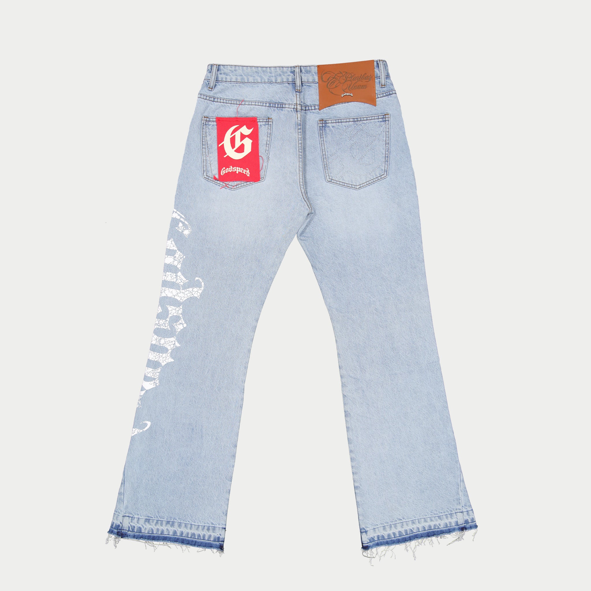 GODSPEED NEW YORK - OG Logo Flared Denim Printed (Blue)