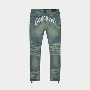 GS 4EVER Chain-Stitch Denim (Blue) - DENIM