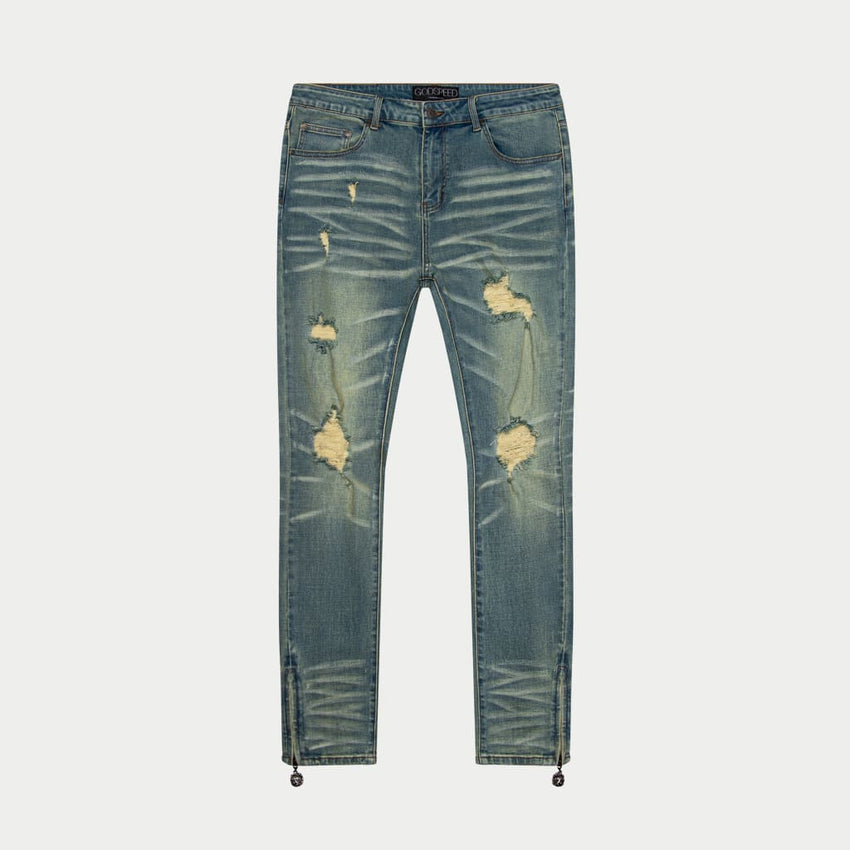 GS 4EVER Chain-Stitch Denim (Blue) - DENIM