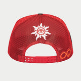 GS DUAL PATCH TRUCKER HAT (Red)