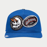 GS DUAL PATCH TRUCKER HAT (Royal Blue)