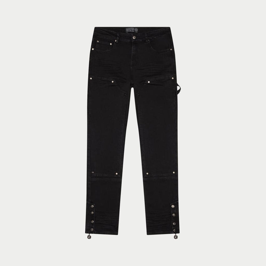 GS Flared Carpenter Denim Black - DENIM