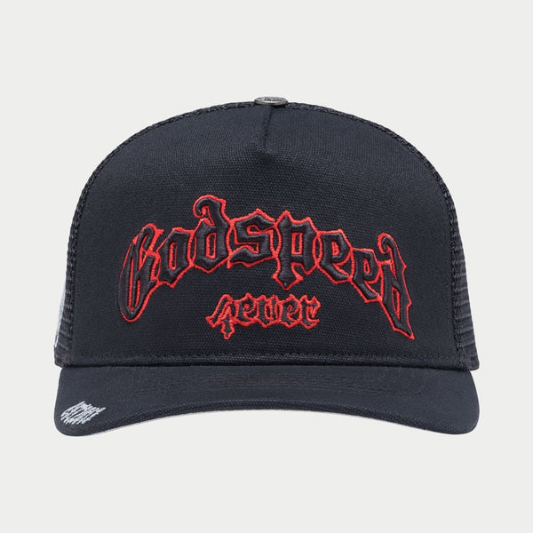 GODSPEED NEW YORK - GS FOREVER TRUCKER HAT (Black/Red)
