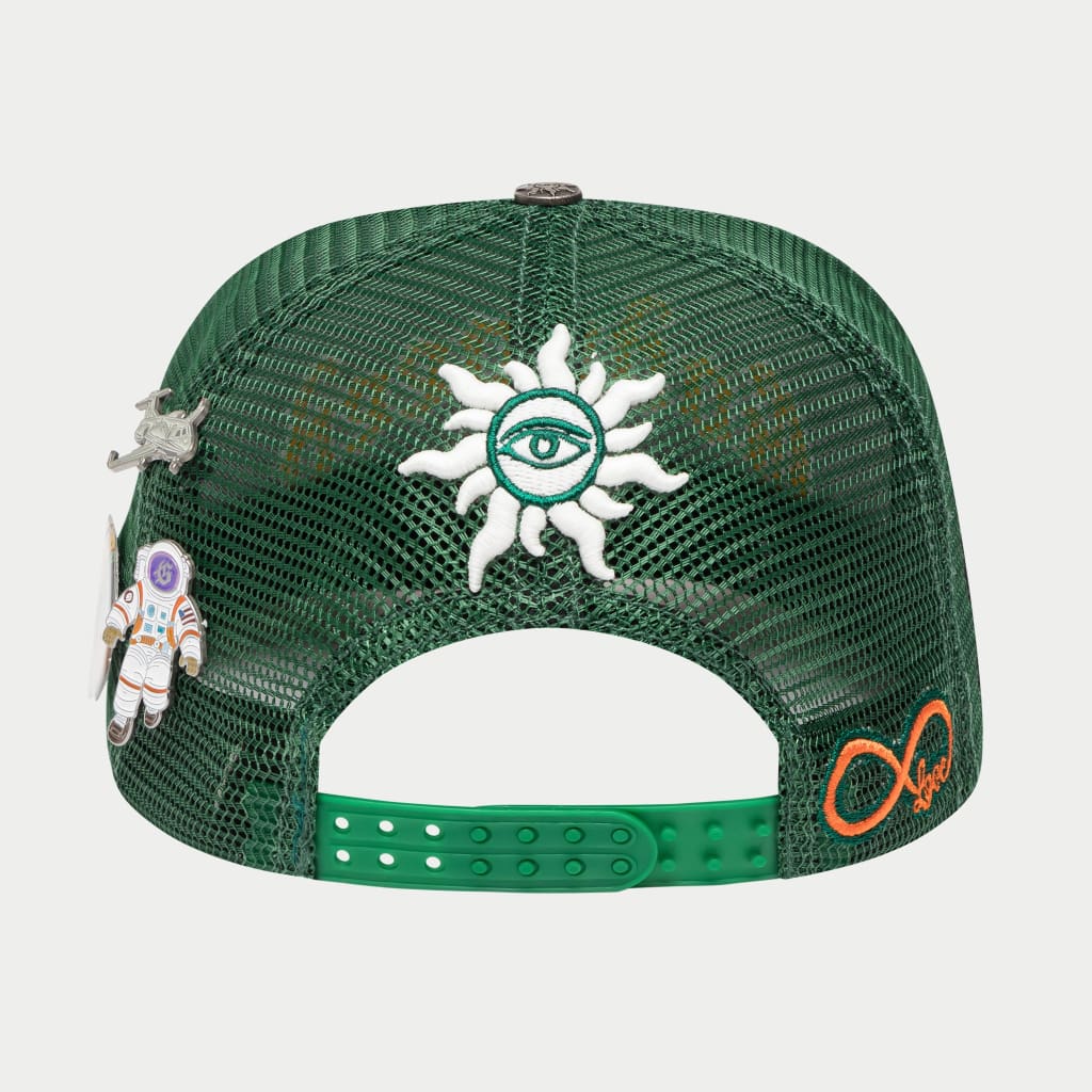 トップス Godspeed / 4ever TRUCKER HAT OG street GODSPEED NEW YORK - GS FOREVER TRUCKER HAT (GREEN/YELLOW)