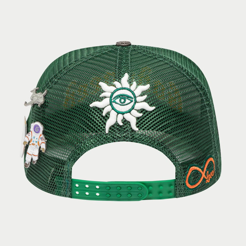 GS FOREVER TRUCKER HAT (GREEN/YELLOW)