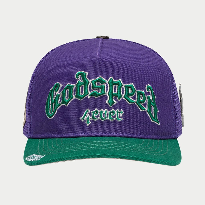 GS FOREVER TRUCKER HAT (PURPLE/GREEN)