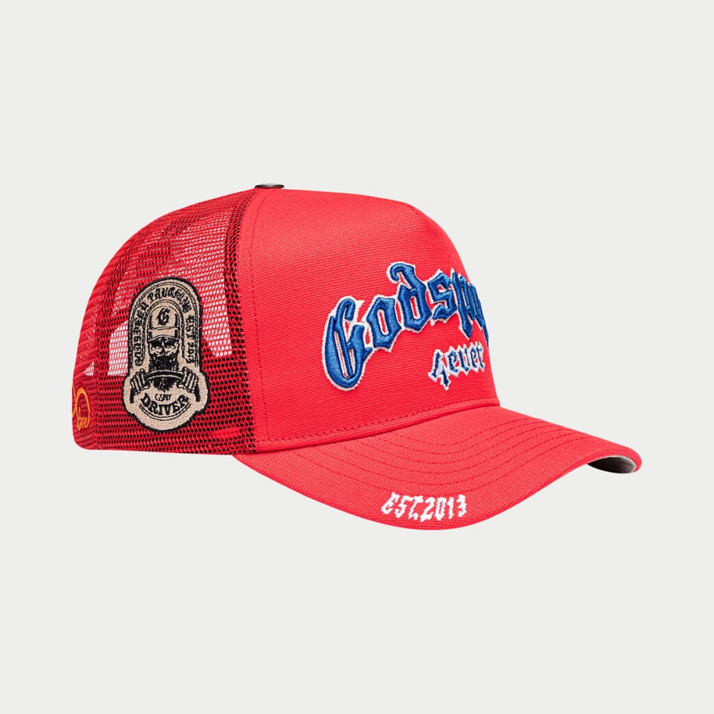 GODSPEED NEW YORK - GS FOREVER TRUCKER HAT (Red/White/Blue)