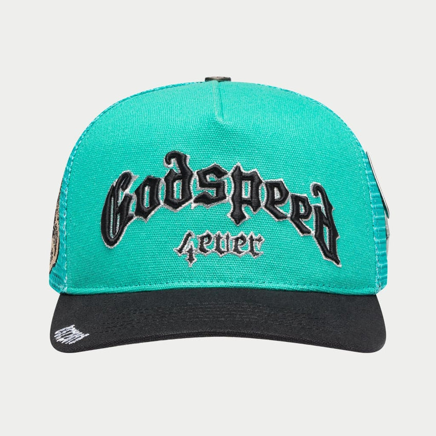 GS FOREVER TRUCKER HAT (TURQUOISE/BLACK)