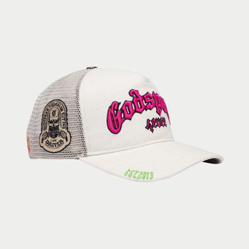 GS Forever Trucker Hat (White/Fuchsia)