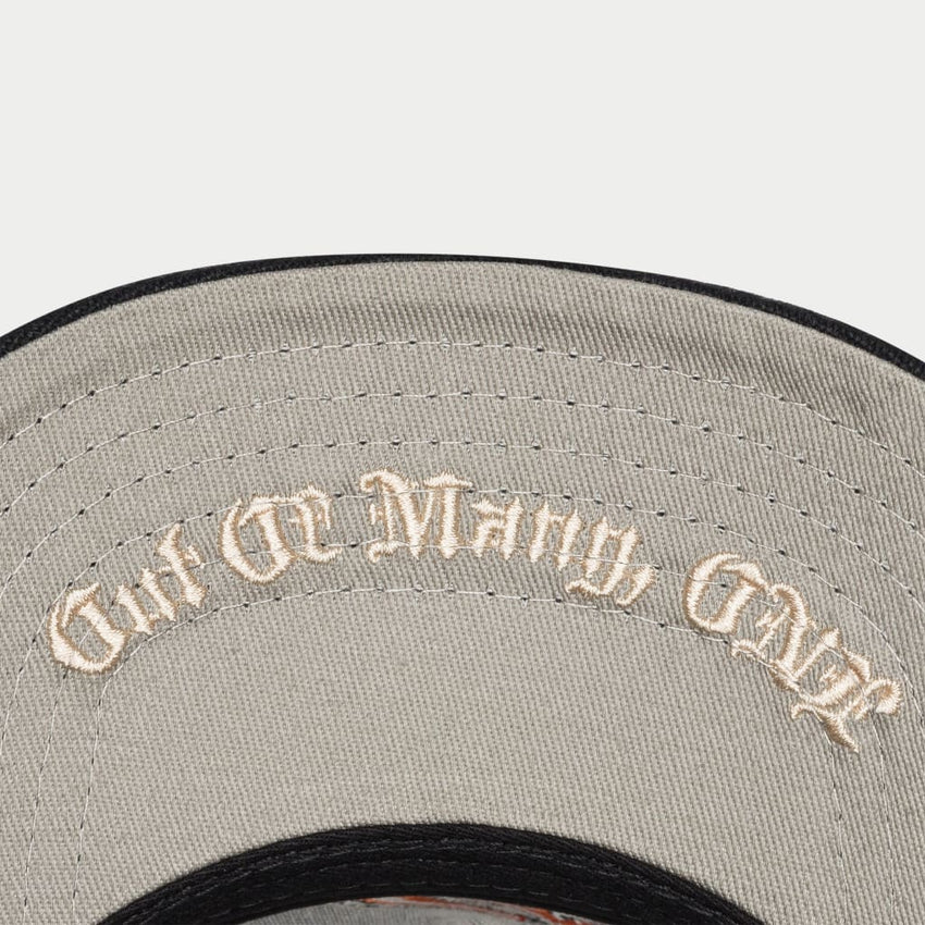 GS LOGO TRUCKER HAT (BLACK/TANGERINE)