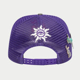 GS LOGO TRUCKER HAT (PURPLE/ORANGE)