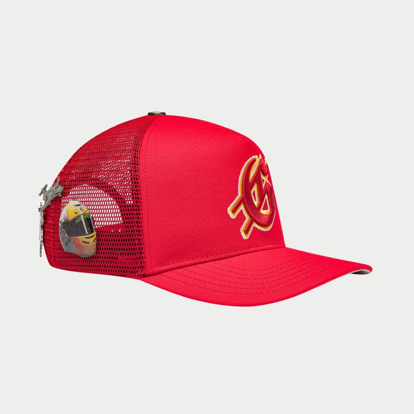 GS LOGO TRUCKER HAT (RED/YELLOW)